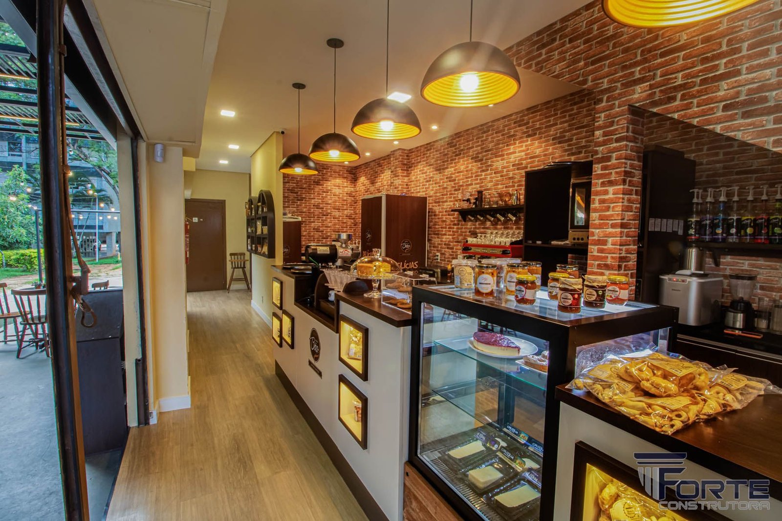 Ambiente comercial executado pela Forte